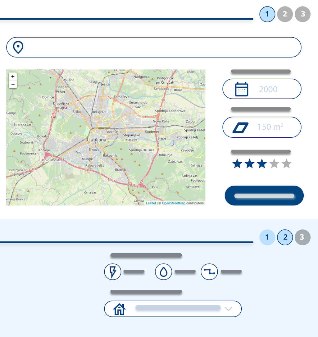 Kako deluje Oceni nepremičnino - vnos parametrov